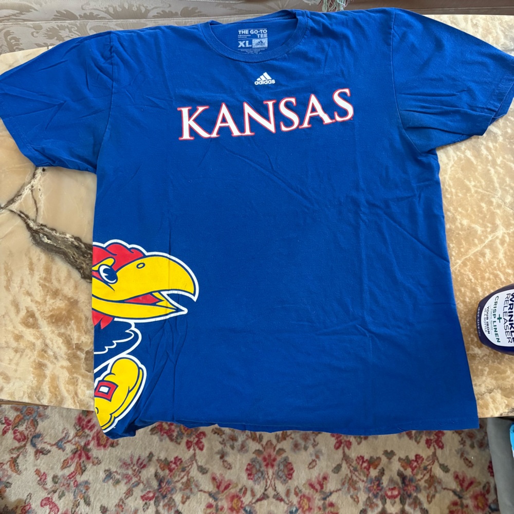 Adidas Blue Kansas Graphic Tee
